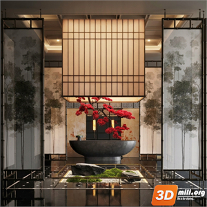 Lobby Decoration Skp Files 